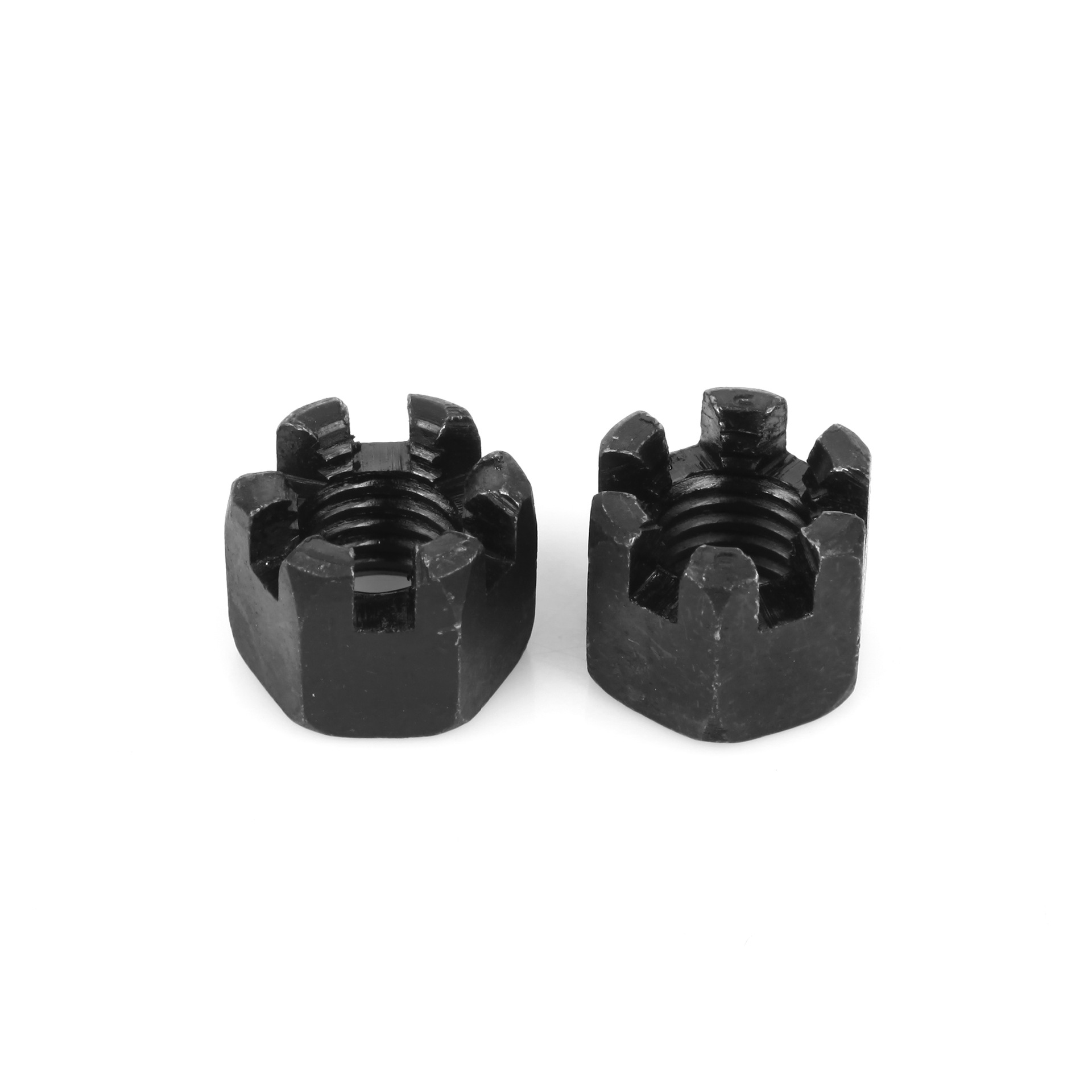 六角开槽螺母 din935 黑色